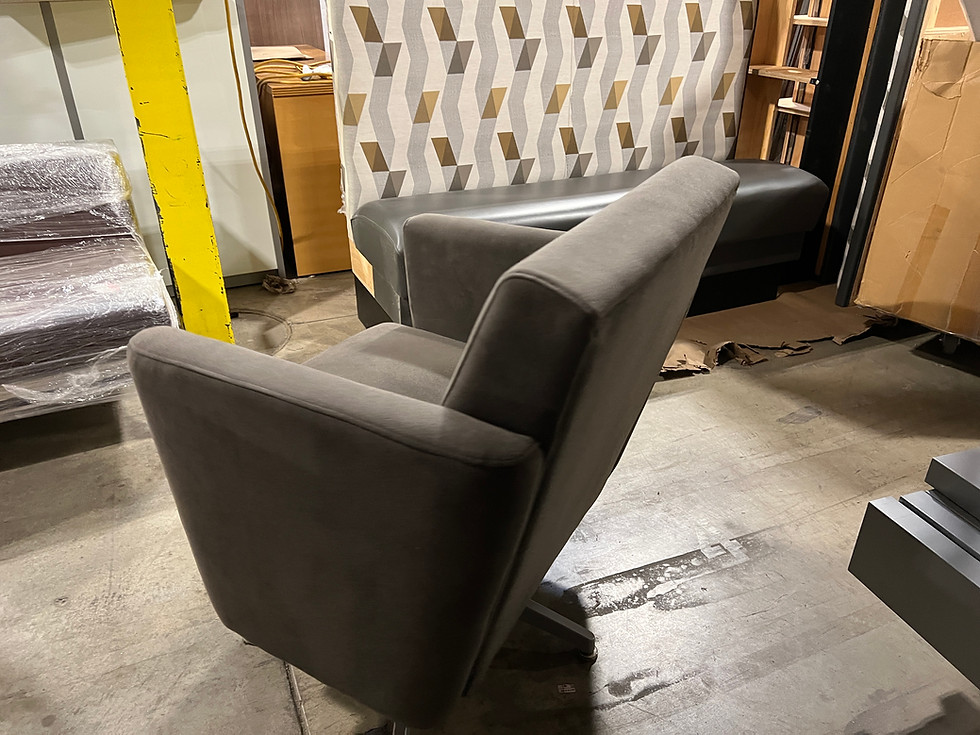 Thumbnail: Memory Foam Swivel Lounge Chair