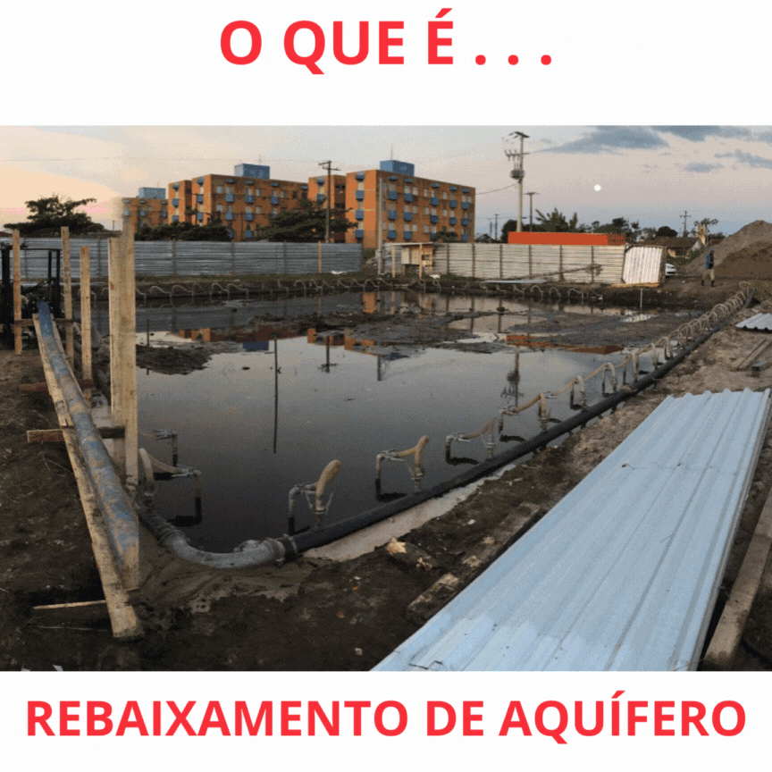 rebaixamento de lençol freatico