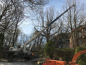 Crane lifting object