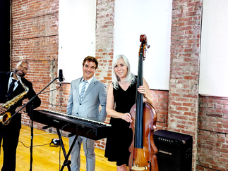 Brent Miller LIVE Trio band performs with Sax, Piano & Bass
