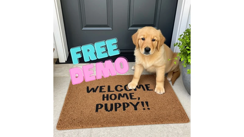 a cute corgi puppy on a fluffy rug