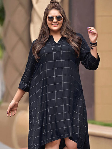 Plus Size T-Shirt Dress Outfit Ideas for Spring