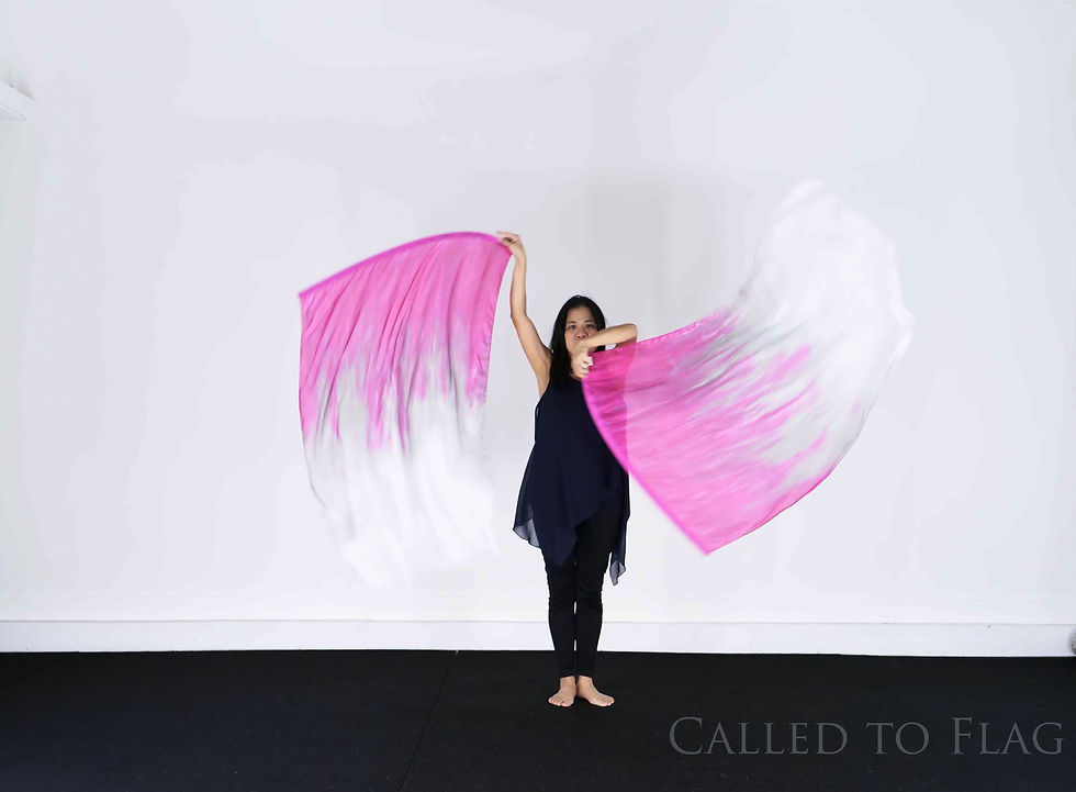 Thumbnail: Child Size KML // Revealer // Silk Flags (Set of 2)