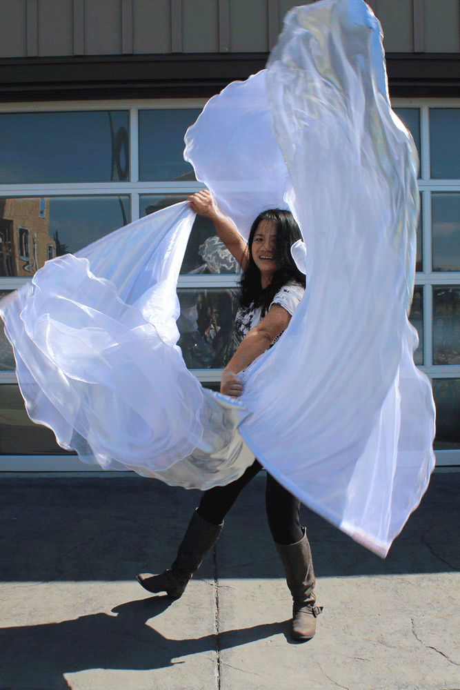 Thumbnail: Multi Triple Layer Anointed worship flags