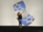 Thumbnail: Large Size // Star of David // Silk Flags (Set of 2)