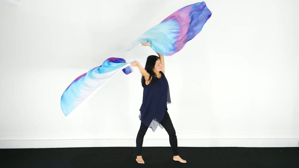 Thumbnail: +Large Size // In His Presence // Silk Flags (Set of 2)