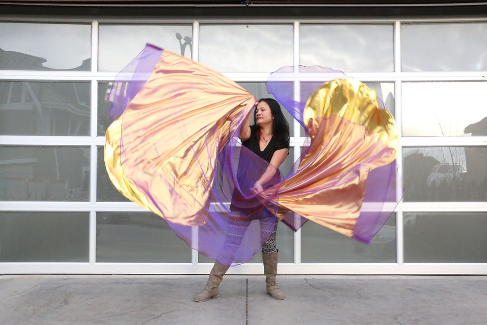 Multi Triple Layer Angel Wings Worship Flag