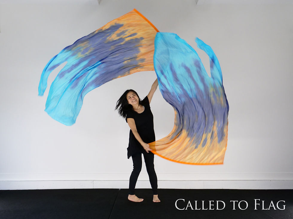 Thumbnail: Heaven Pressing Down // (ML) Silk Flags (Set of 2)