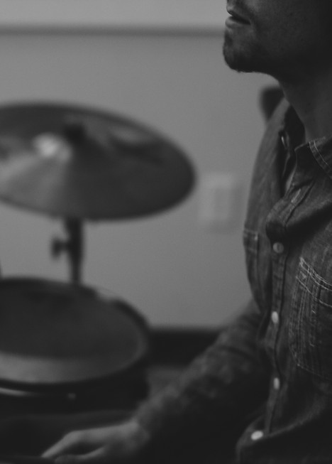 Drummer in Studio