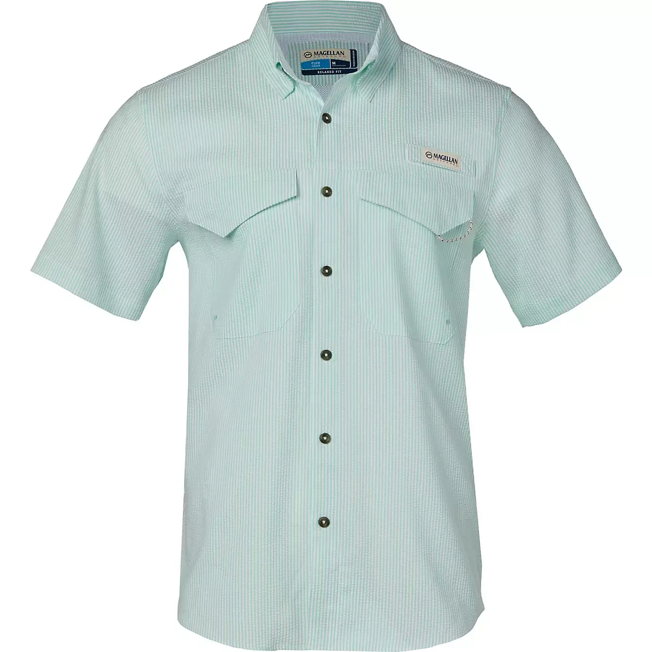 Camisa Magellan Outdoors Seersucker Beach Glass