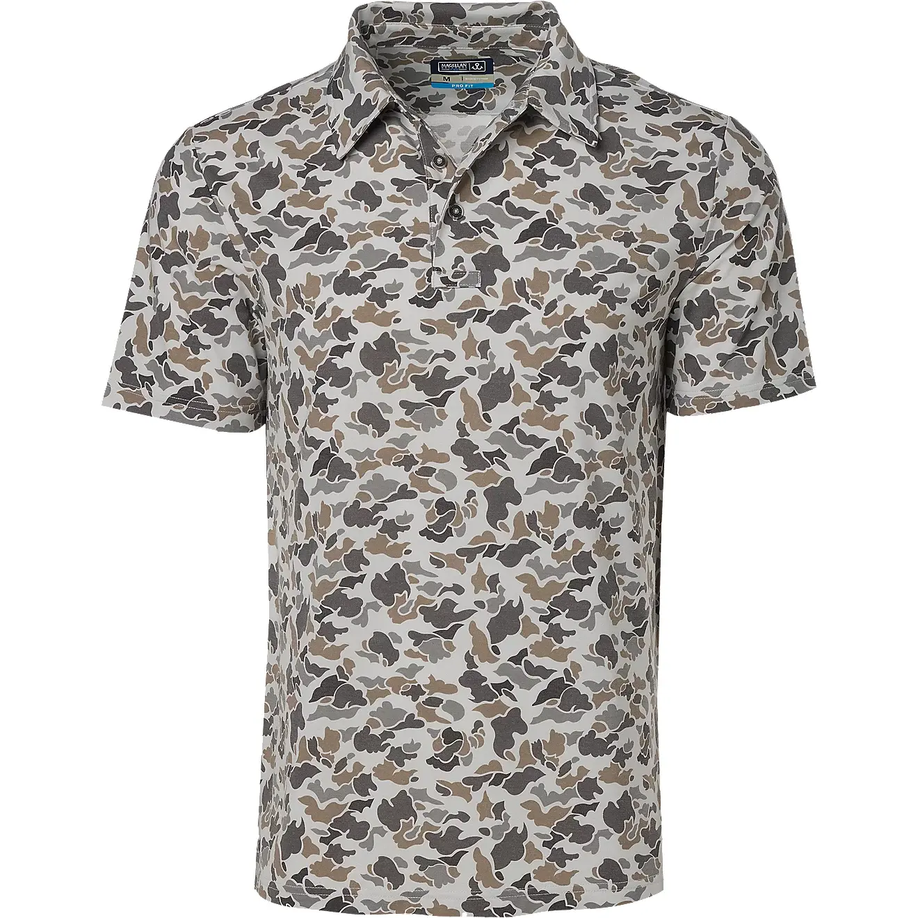 Playera Polo Magellan Pro Jw Hombre estampado camuflaje gris