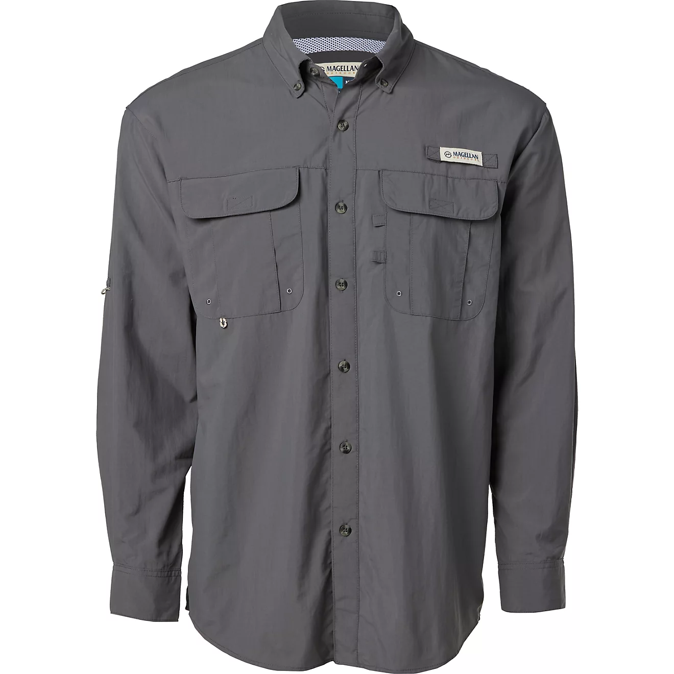 Camisa de Hombre Magellan Laguna Madre Manga Larga Color Castlerock Magellan Tampico