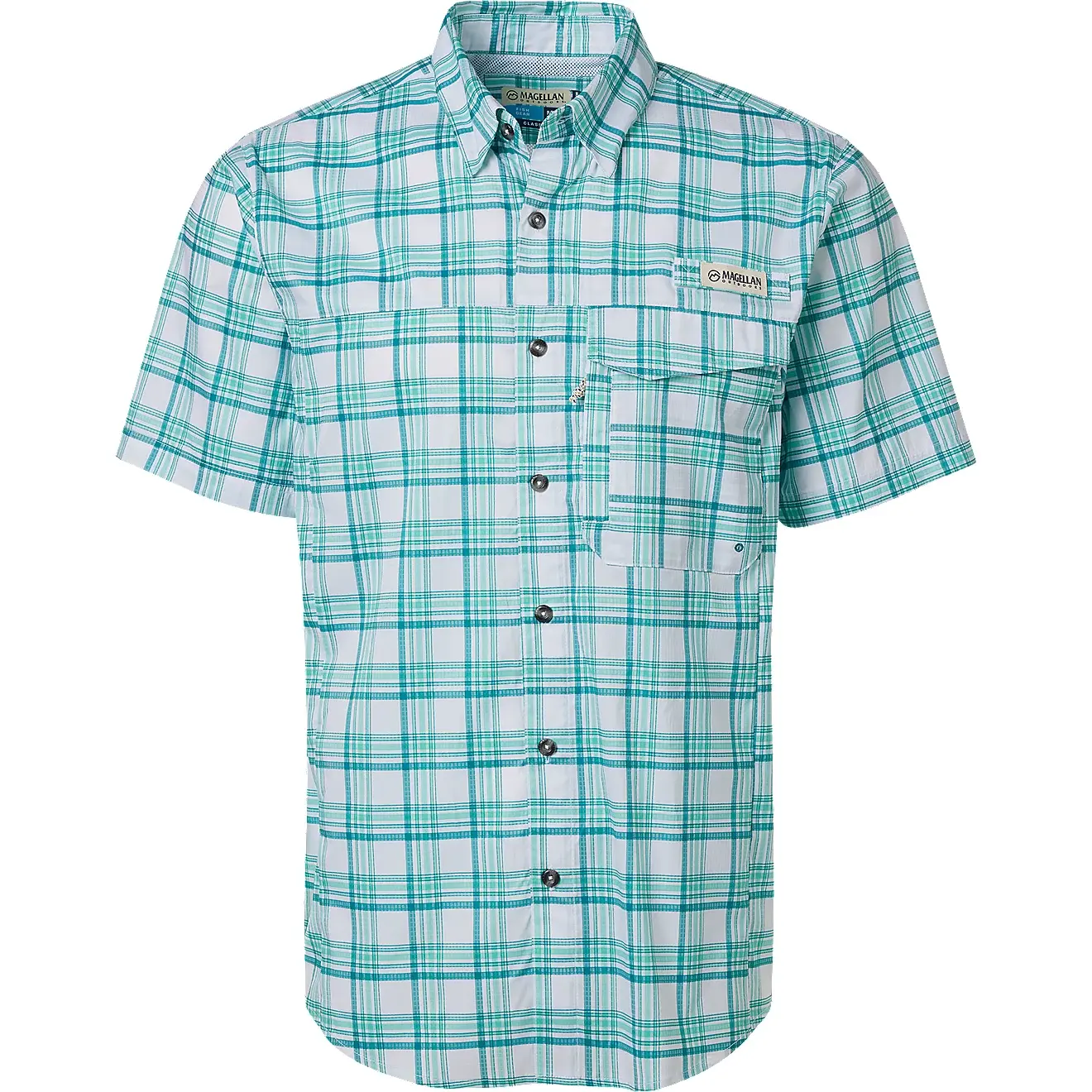 Camisa Caddo Lake Plaid Pool Blue