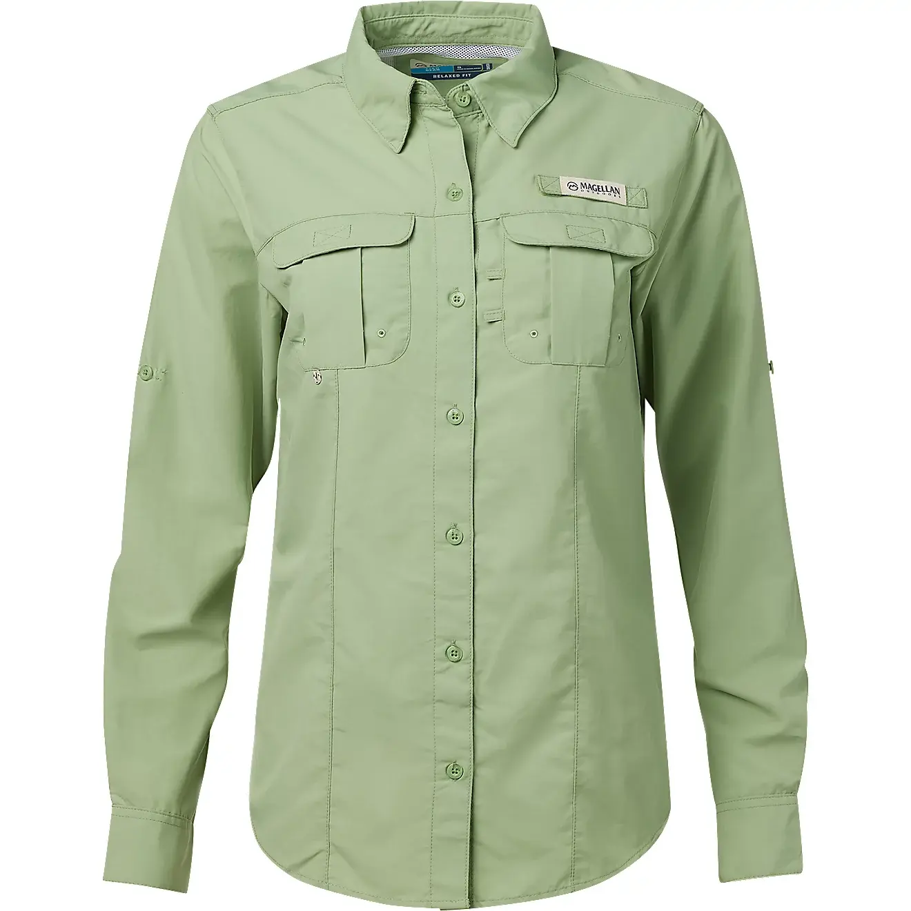 Camisa Magellan Laguna Madre Manga larga Dama Verde Lima
