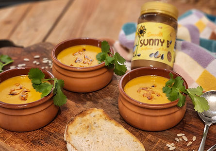 Roasted Butternut & Sunflower seed butter soup