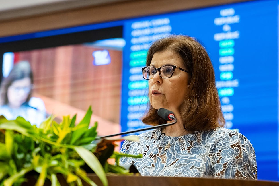 Na tribuna, deputada Helena Duailibe parabenizou os homens e mulheres da corporação pelo profissionalismo, coragem e dedicação