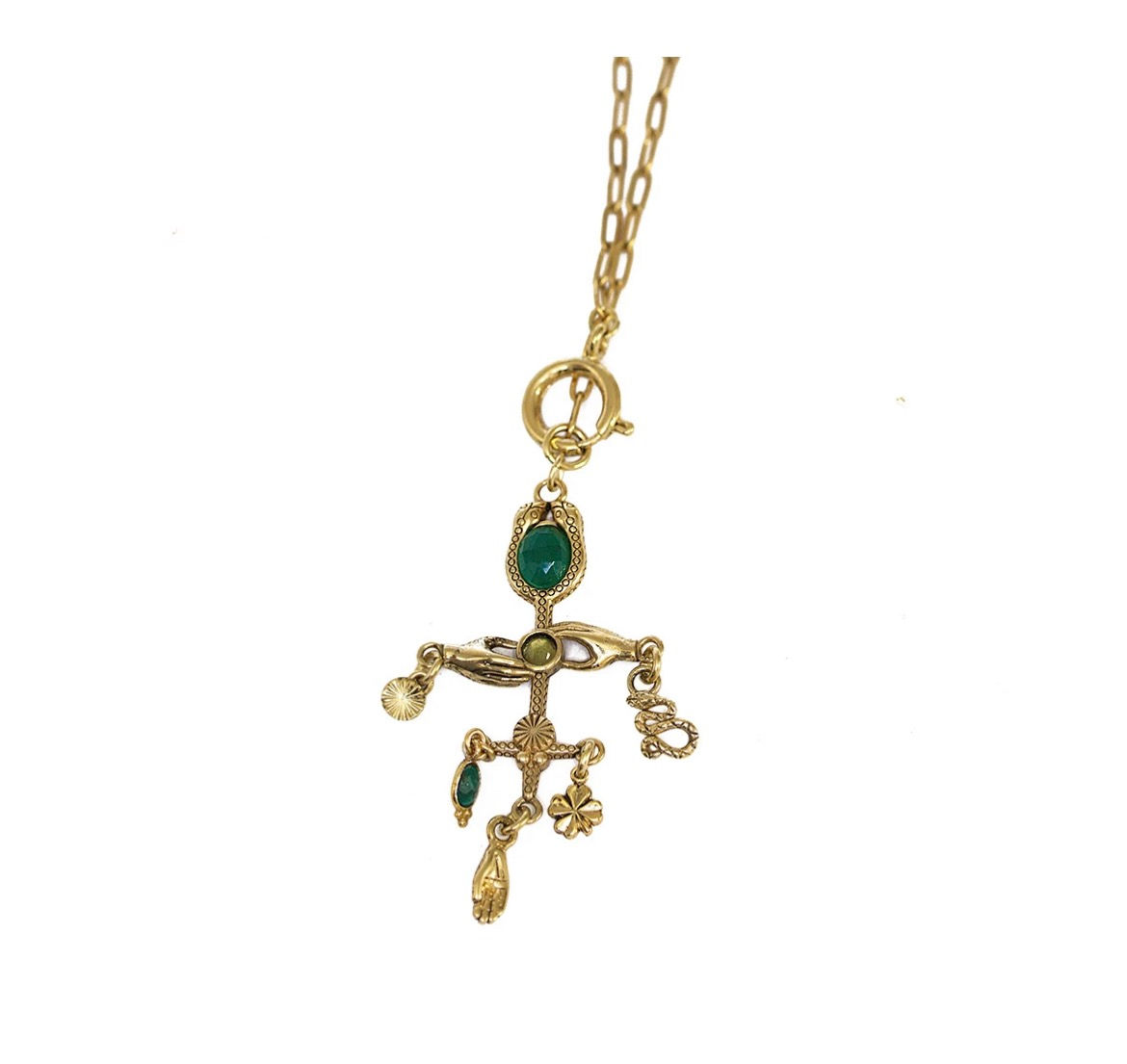 Collier Sacha pampilles croix