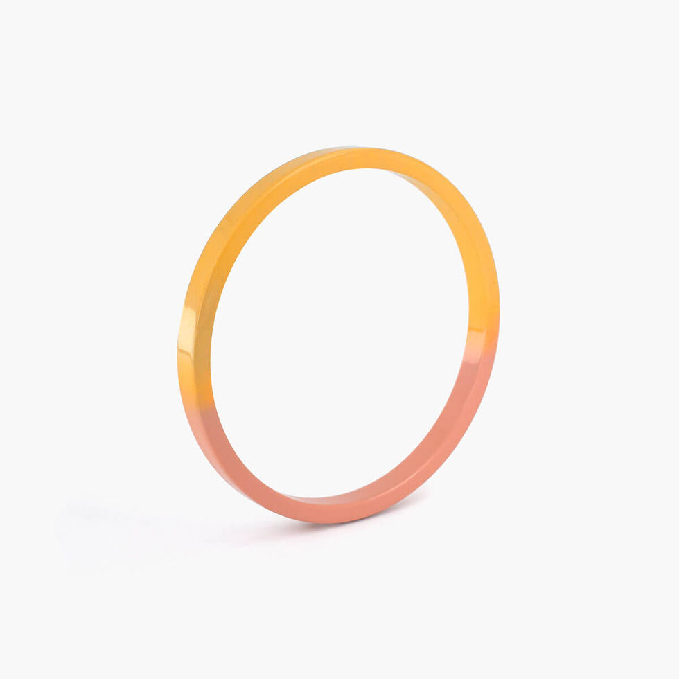 Bracelet Trinity gradient safran pêche