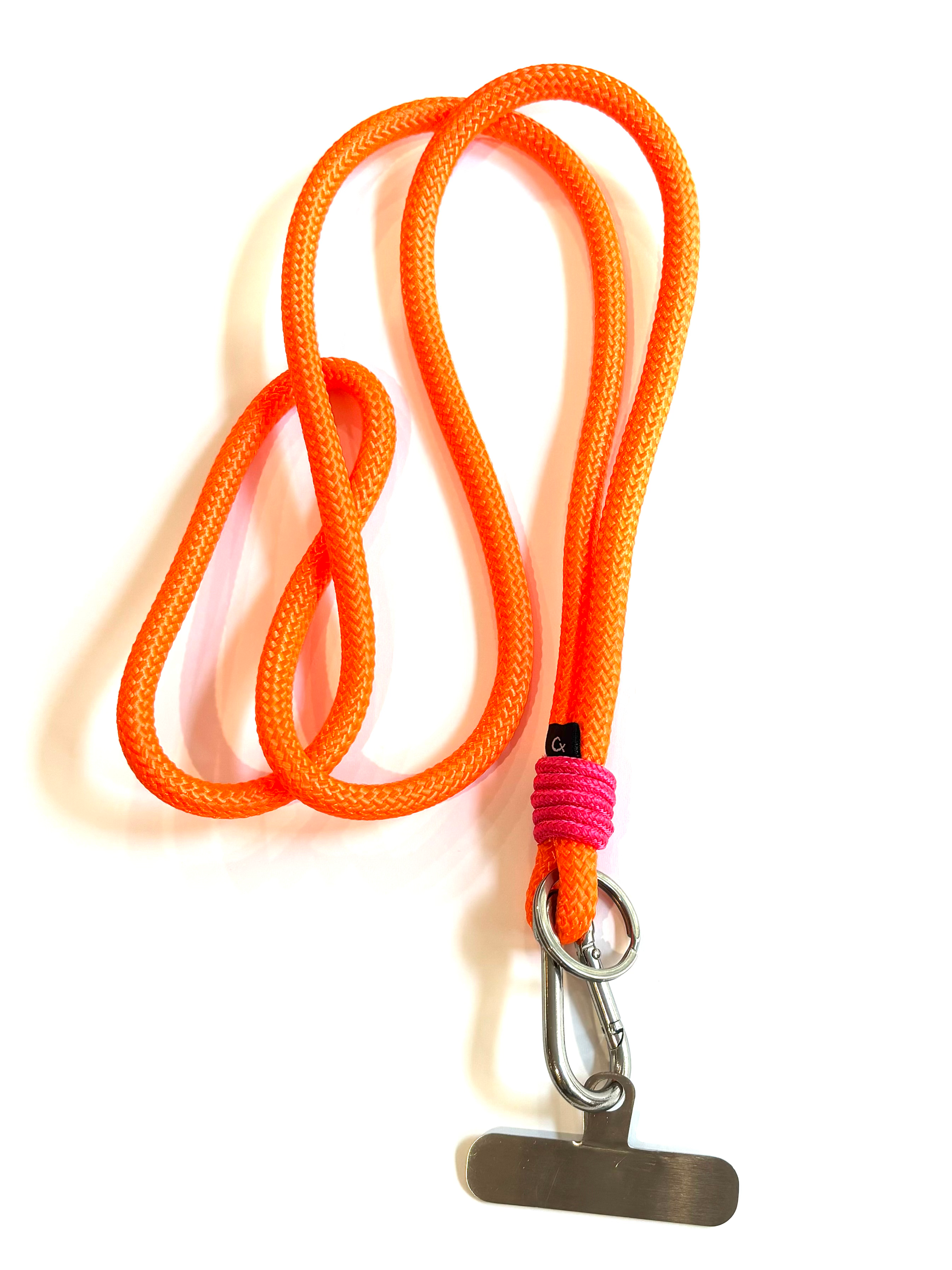 Cordon portable orange/rose