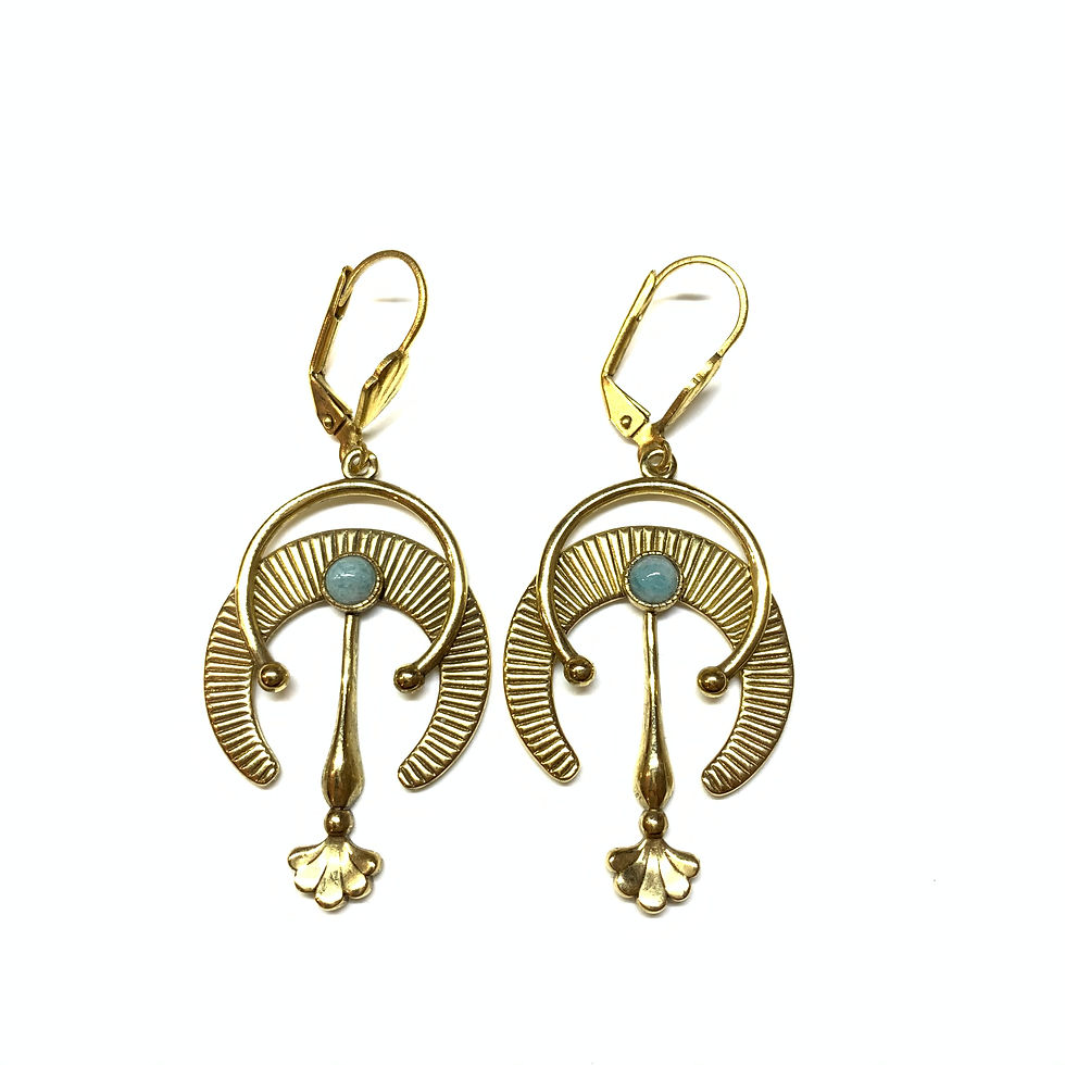 Miniature : Boucles Antha amazonite