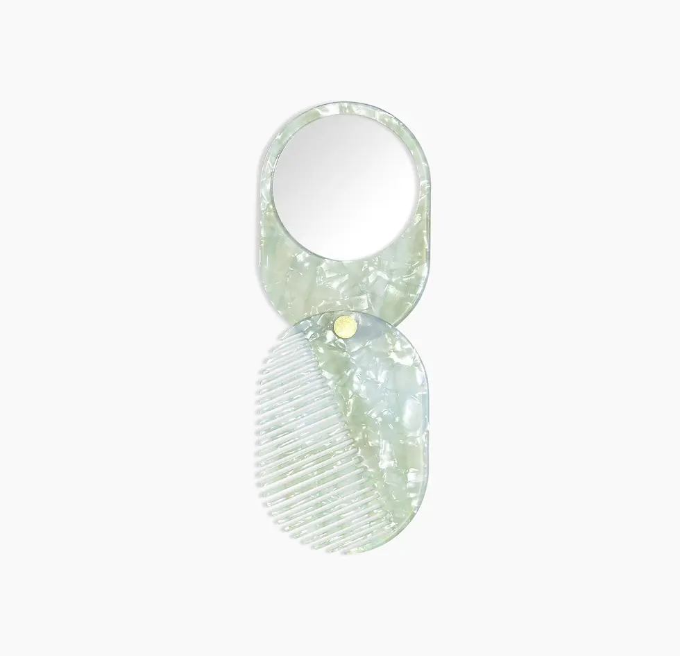 Miniature : Miroir de poche vert d'eau