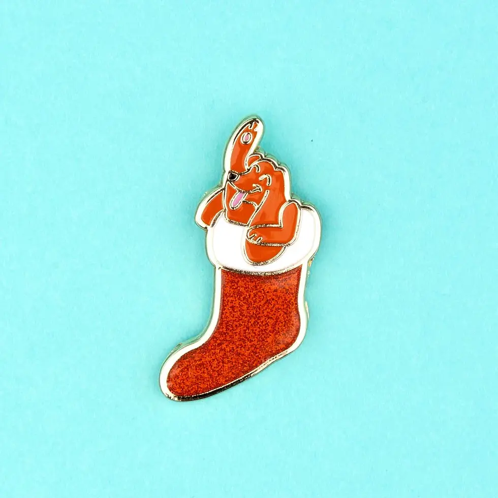 Pin’s teckel de Noël