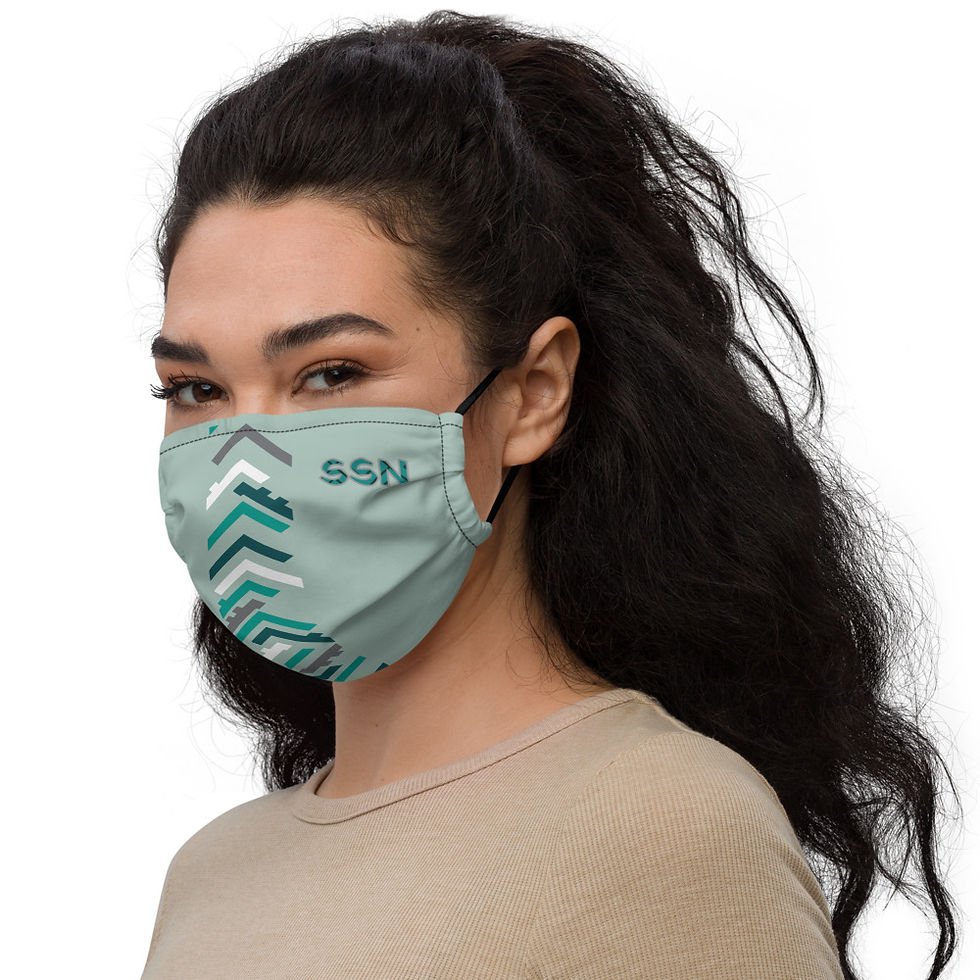 Thumbnail: Gracie  Face Mask Green