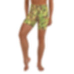 Thumbnail: Veronica front print Yoga Shorts Green/White