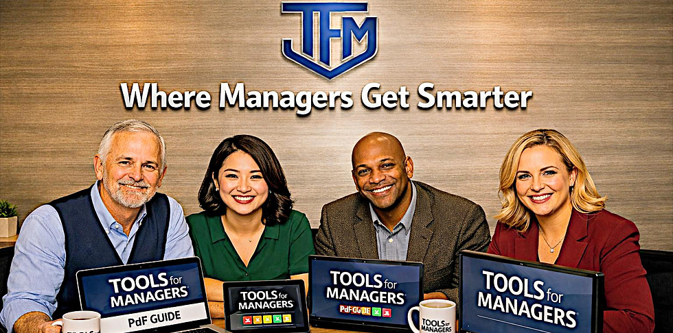 Four managers male and females tor TFM