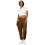 Thumbnail: A woman wearing brown long pants with his right and white T-shirt facing forward