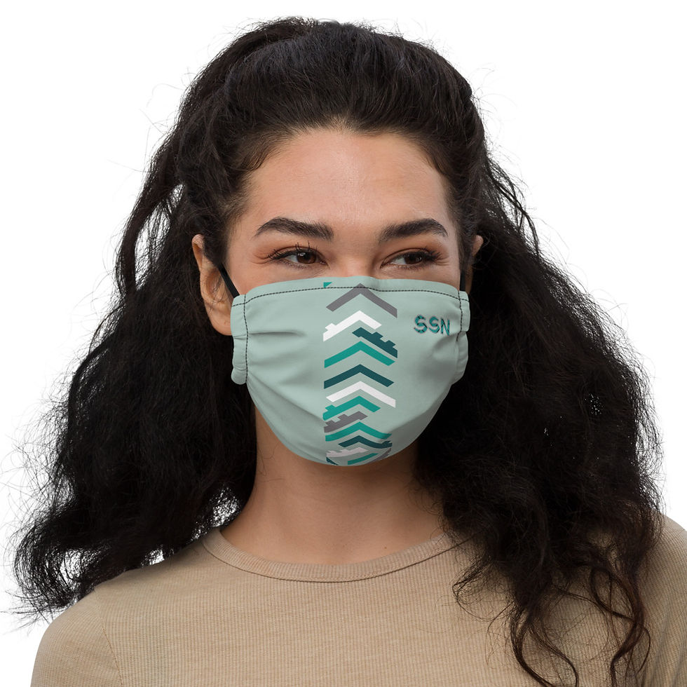 Thumbnail: Gracie  Face Mask Green