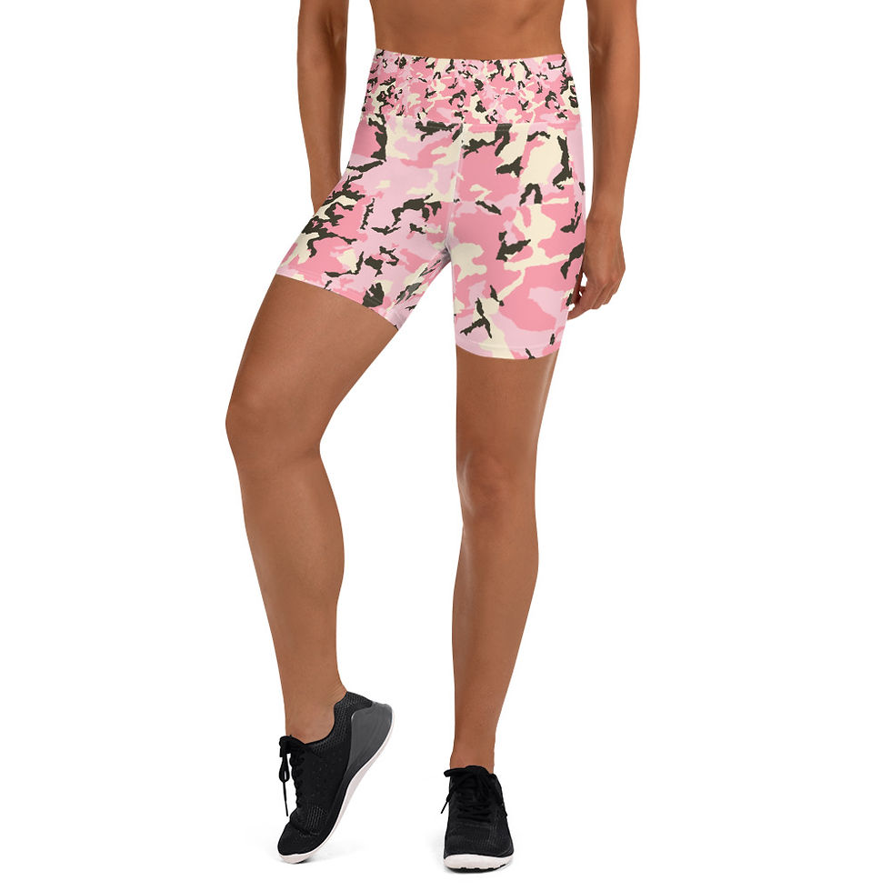 Thumbnail: Veronica  Yoga Shorts Pink Camo