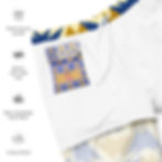 Thumbnail: Mens All-Over Abstract  Print  Swim Trunks cream