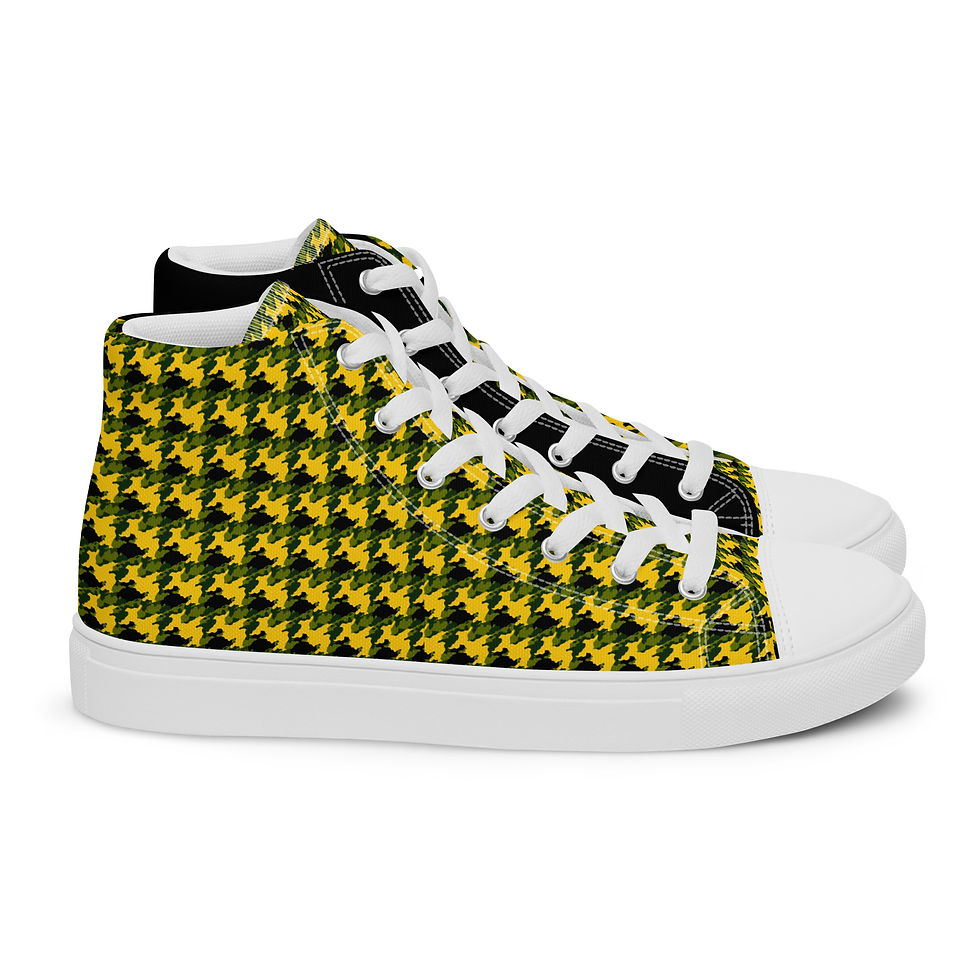 Thumbnail: Women’s high top canvas casual trainer