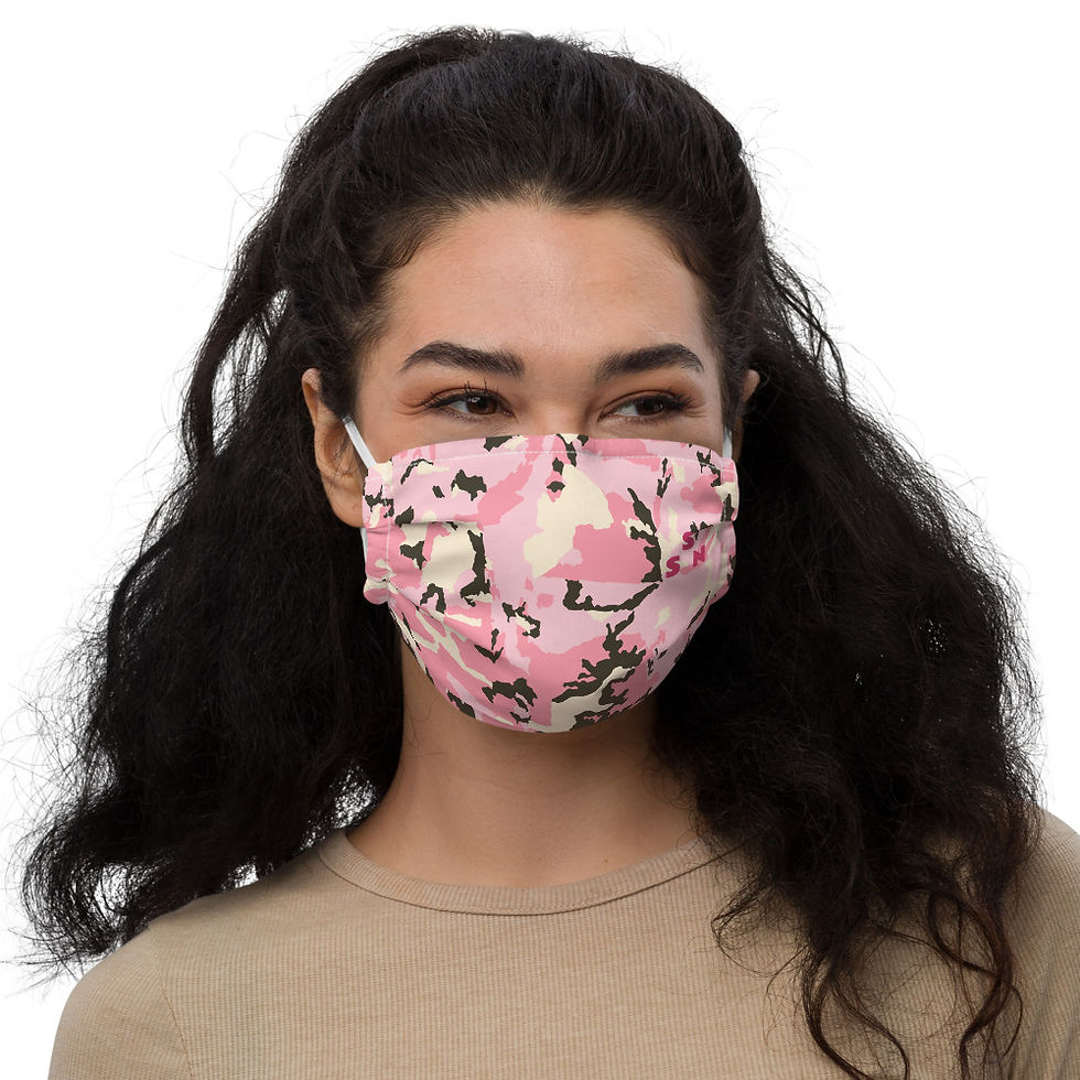 Thumbnail: Veronica Face mask Camo Pink