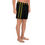 Thumbnail: Men's Athletic Long Shorts black and gold 2 Stripes