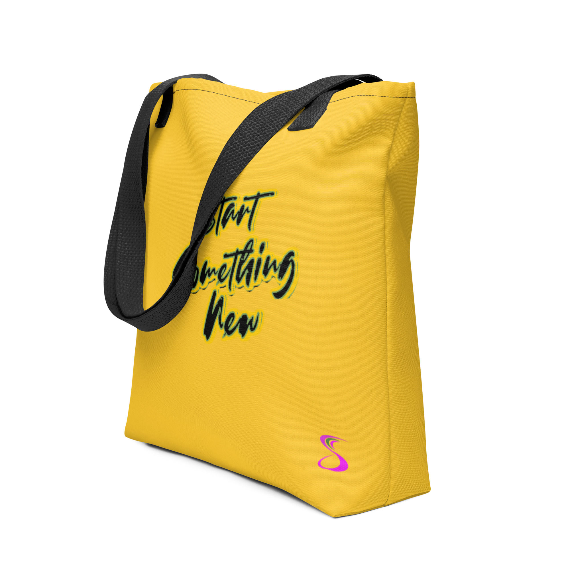 SCLtd Brand Tote bag 'StartSomethingNew' Yellow