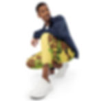 Thumbnail: Men's Track Pants Print Camo Green/Yellow