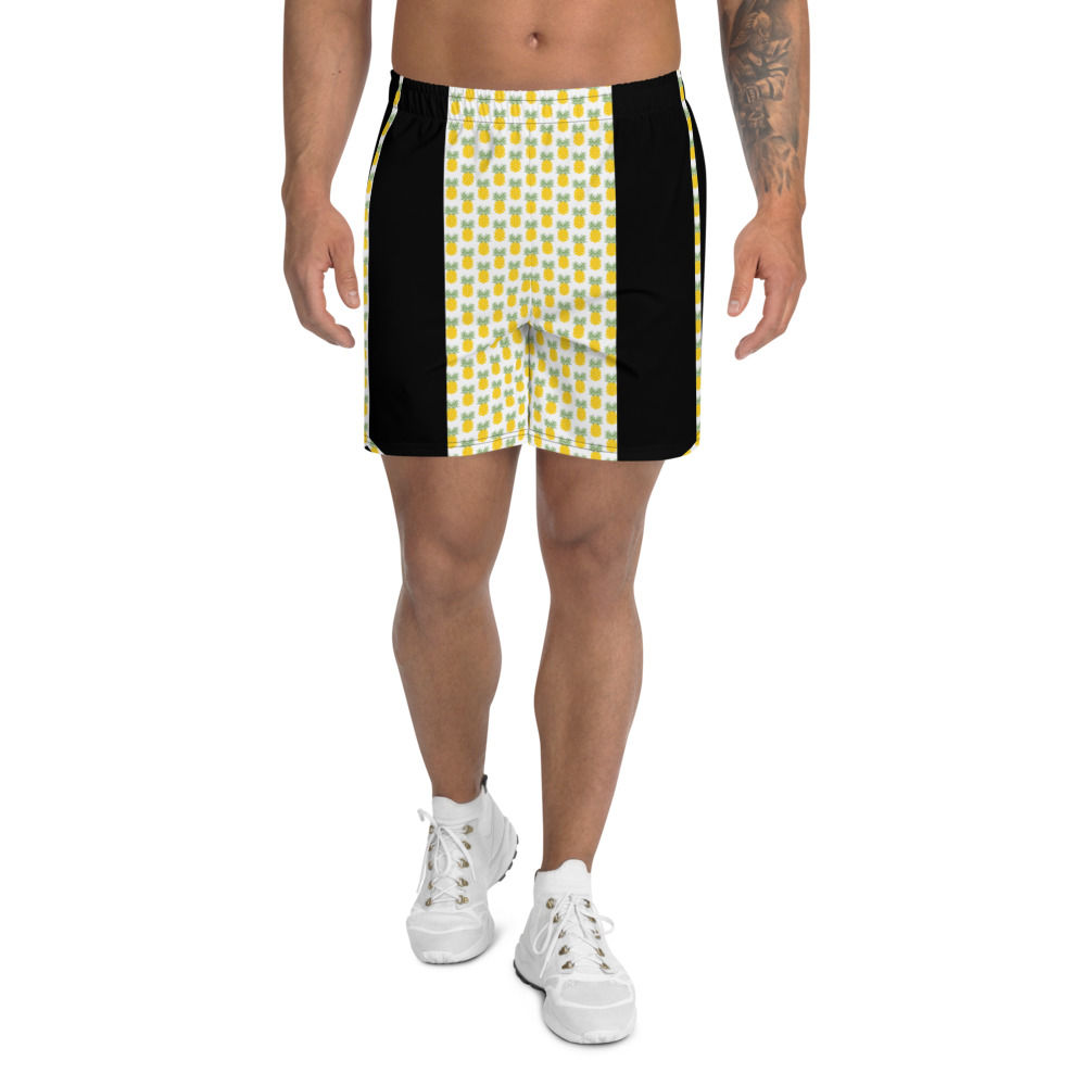 Men's Athletic Long Shorts yellow and gold