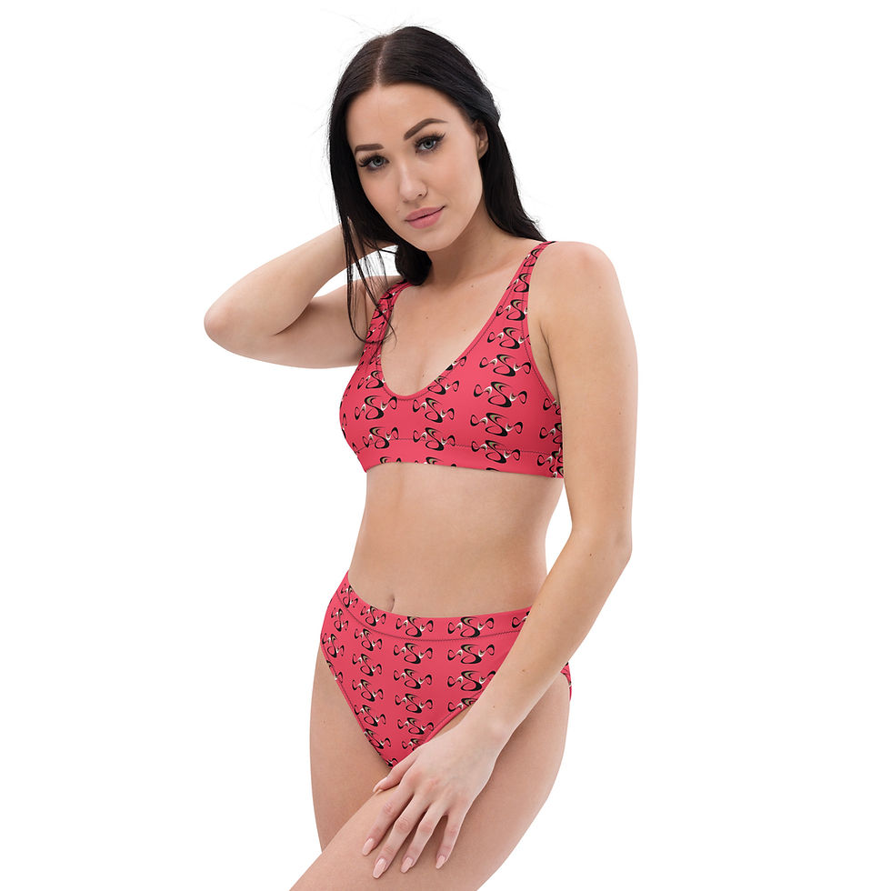 Thumbnail: SC Logo  High-waisted Bikini Pink Recycled Polyester