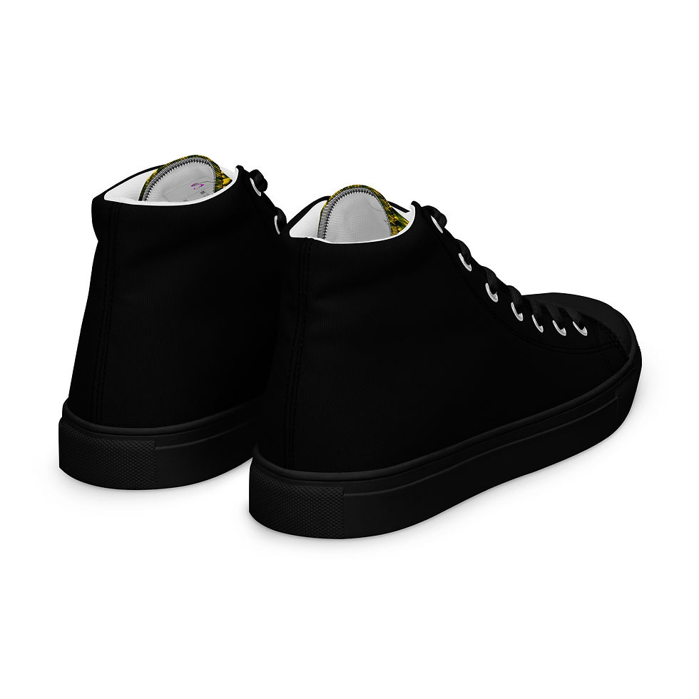 Thumbnail: Women’s high top canvas shoes No 3 Patterned Tongue