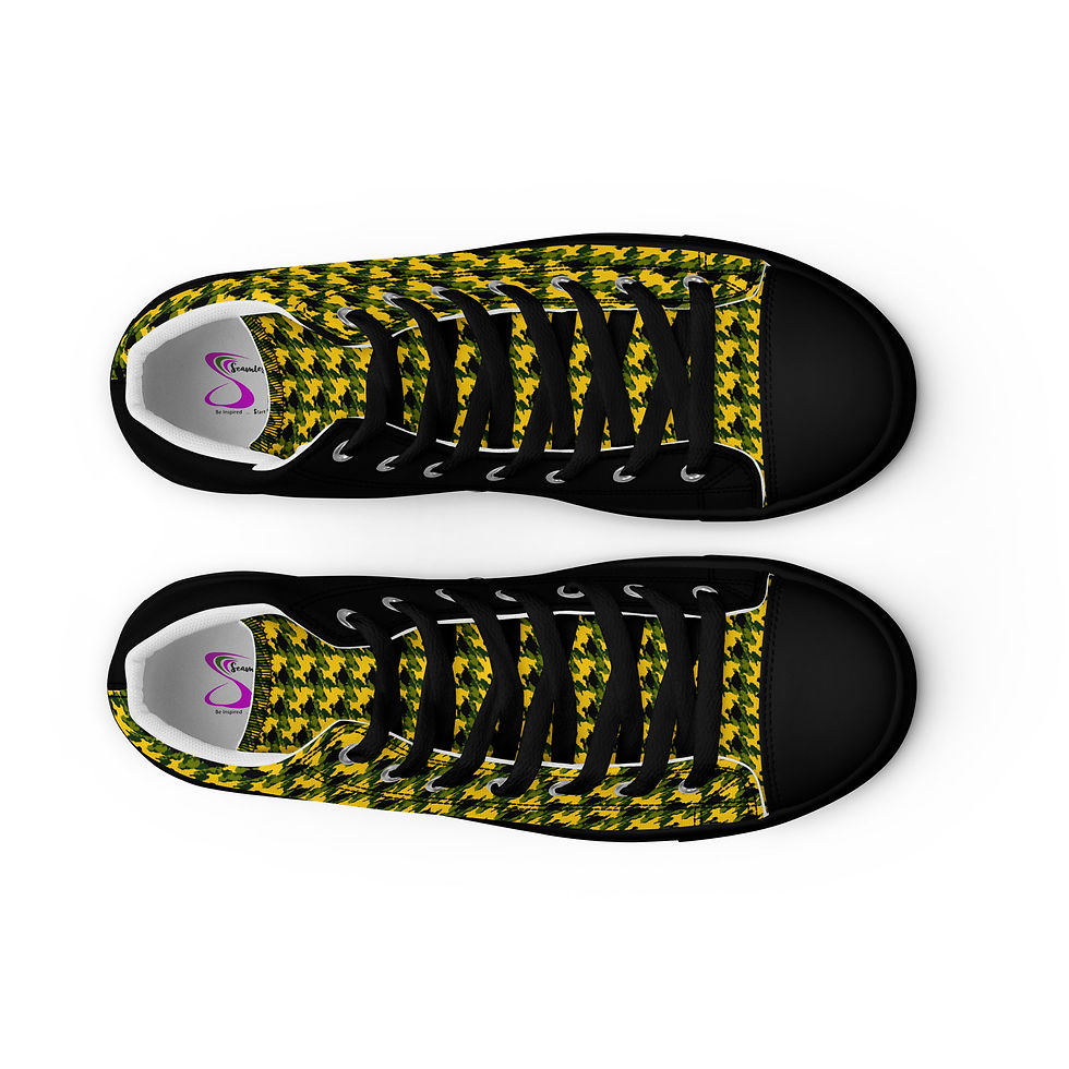 Thumbnail: Women’s high top canvas casual trainer