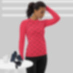 Thumbnail: Women's Rash Guard For Hot Weather, Wind protection  50+UPF Salmon Pink
