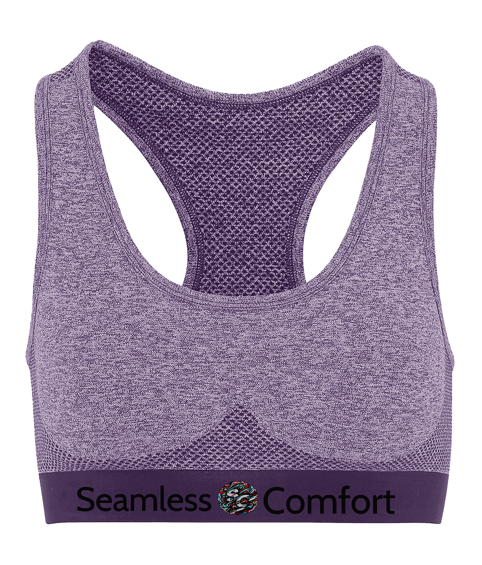Thumbnail: SeamlessComfort Women's TriDri® Seamless '3D fit' Sports Bra SC Logo2 