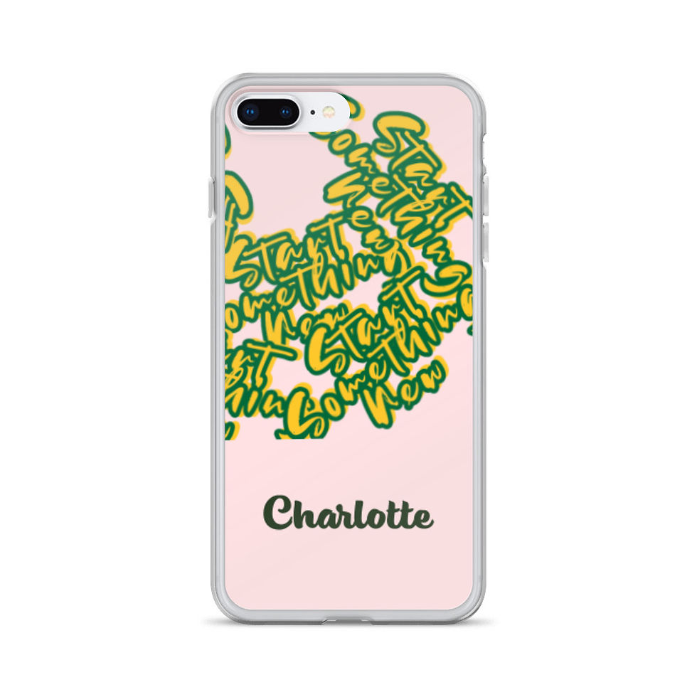 Thumbnail: Start Something New iPhone Case Pink  Personalised