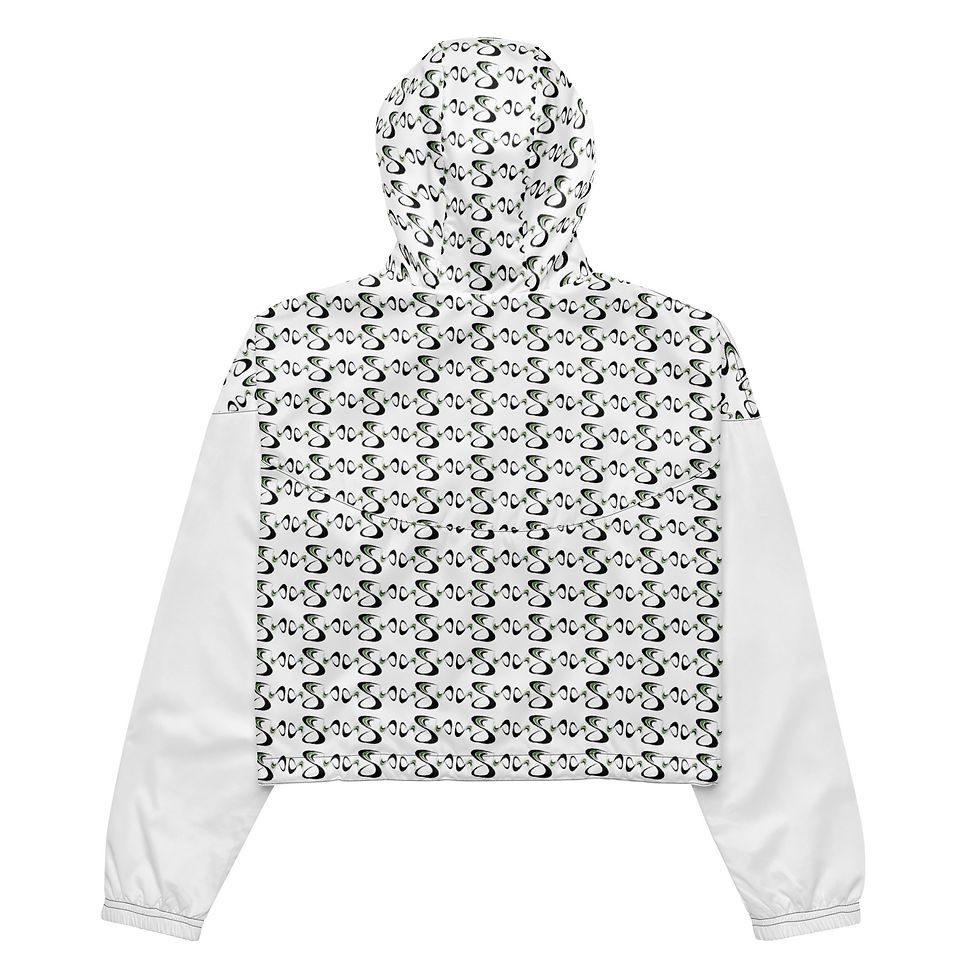 Thumbnail: Women’s cropped windbreaker SC insignia Black