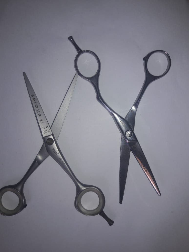 Miniatura: Kit 2 Tesouras Tondeo Solingen Spider/spring  5.5 7041/7102