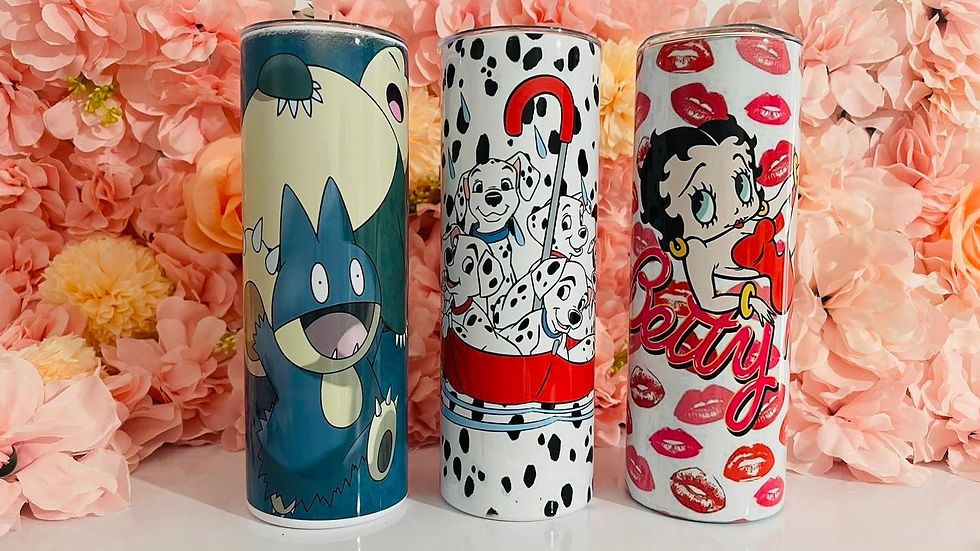 20oz Tumbler -green monster design only