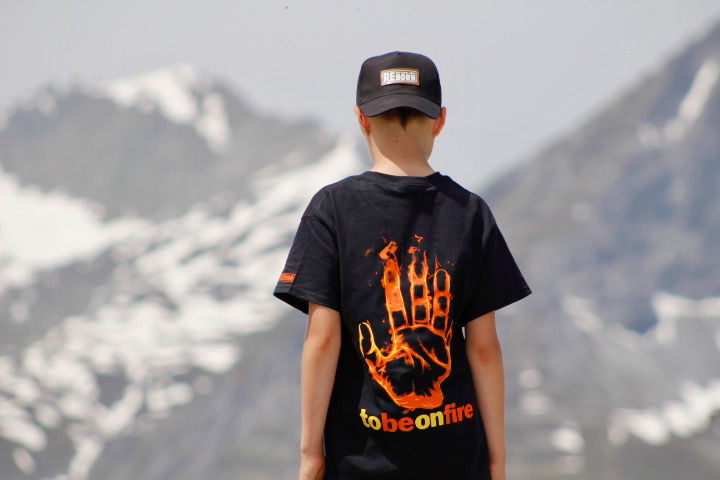 T-Shirt "to be on fire" (V-Ausschnitt)