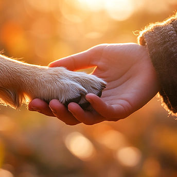 hand heartwarming-closeup-human-hand-holding-dogs-paw-symbolizing-trust-care-friendship SM